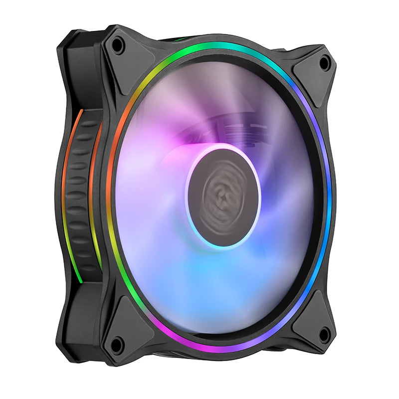 Cooler Master MF120 HALO 120mm Computer Case Fan Addressable 5V/3PIN ARGB Cooling Fan PWM Quiet CPU Cooler Replace Fan