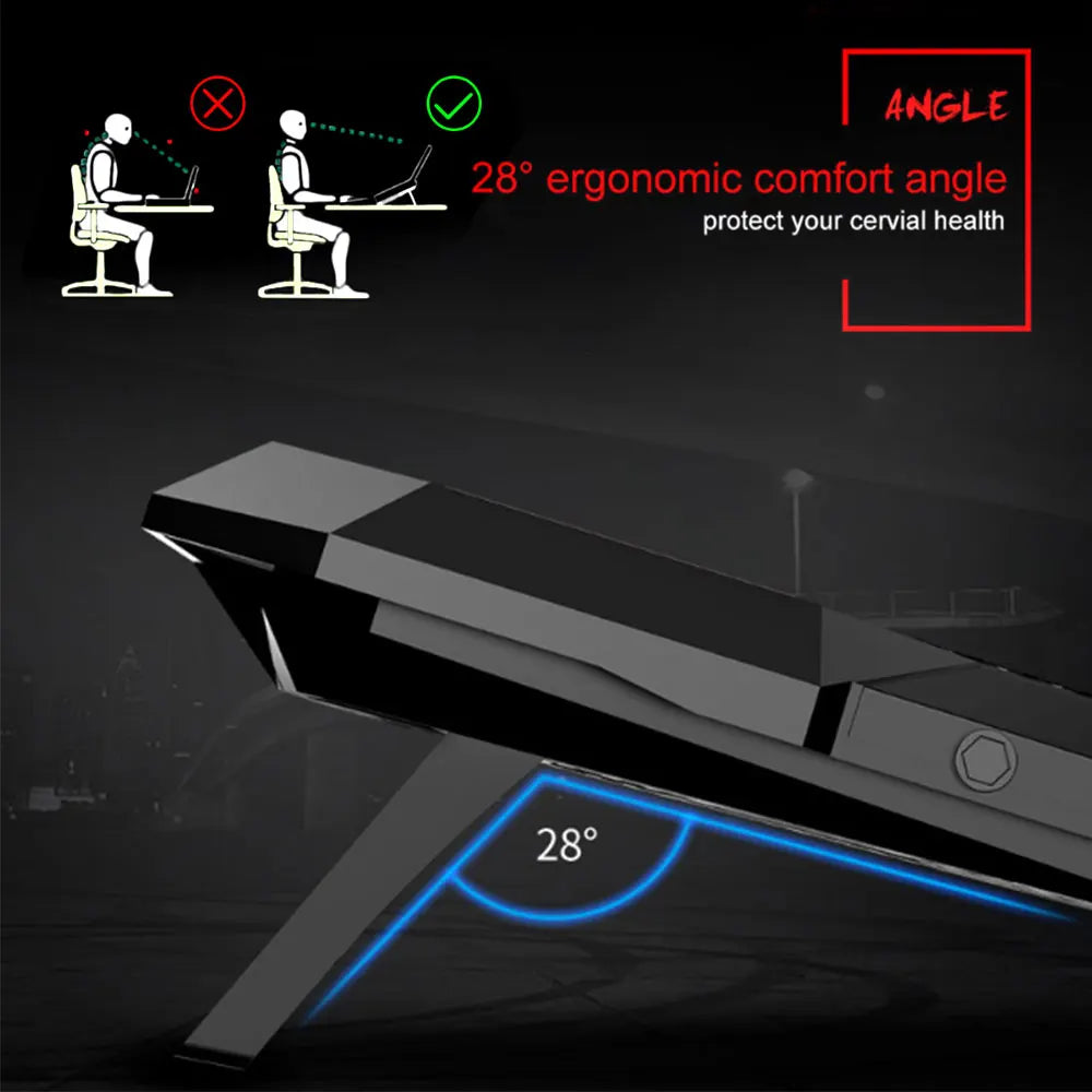 Gaming Laptop Cooler Base Notebook Fan Stand Cooling Radiator Silent Cooling 6 Fan 2 USB Port Laptop Accessories