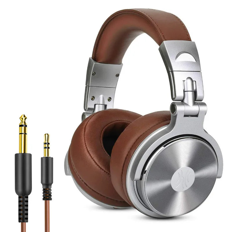 Casque DJ professionnel filaire Oneodio avec microphone supra-auriculaire HiFi pour téléphone et PC