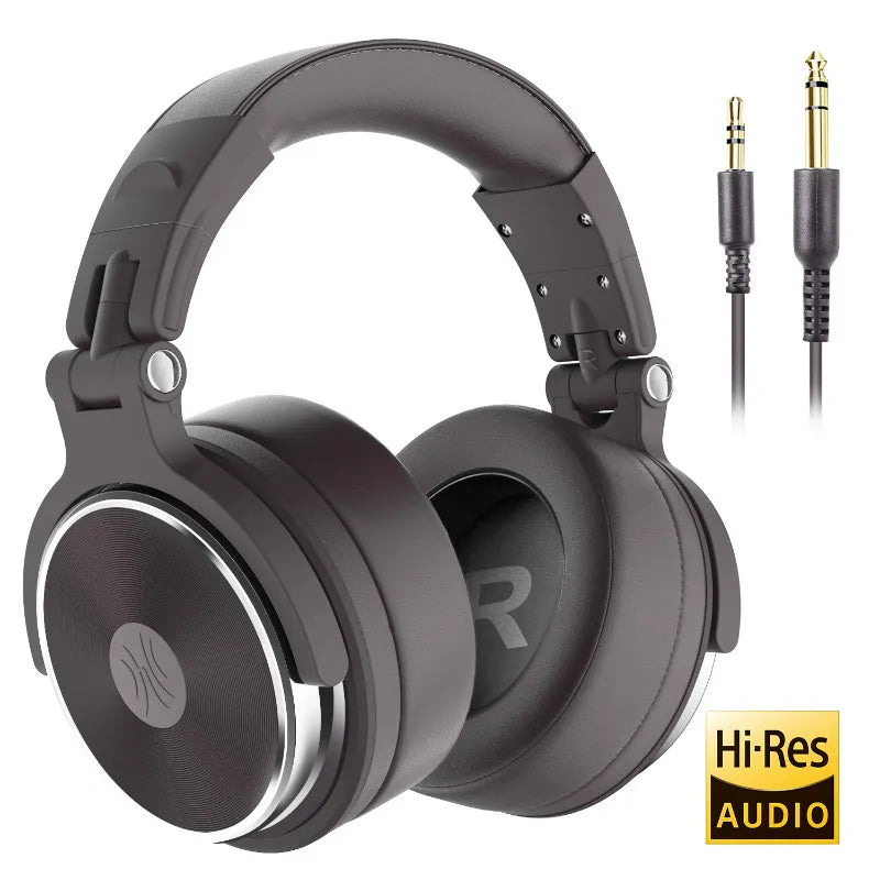 Casque DJ professionnel filaire Oneodio avec microphone supra-auriculaire HiFi pour téléphone et PC