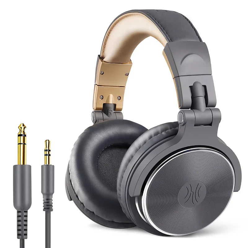 Casque DJ professionnel filaire Oneodio avec microphone supra-auriculaire HiFi pour téléphone et PC