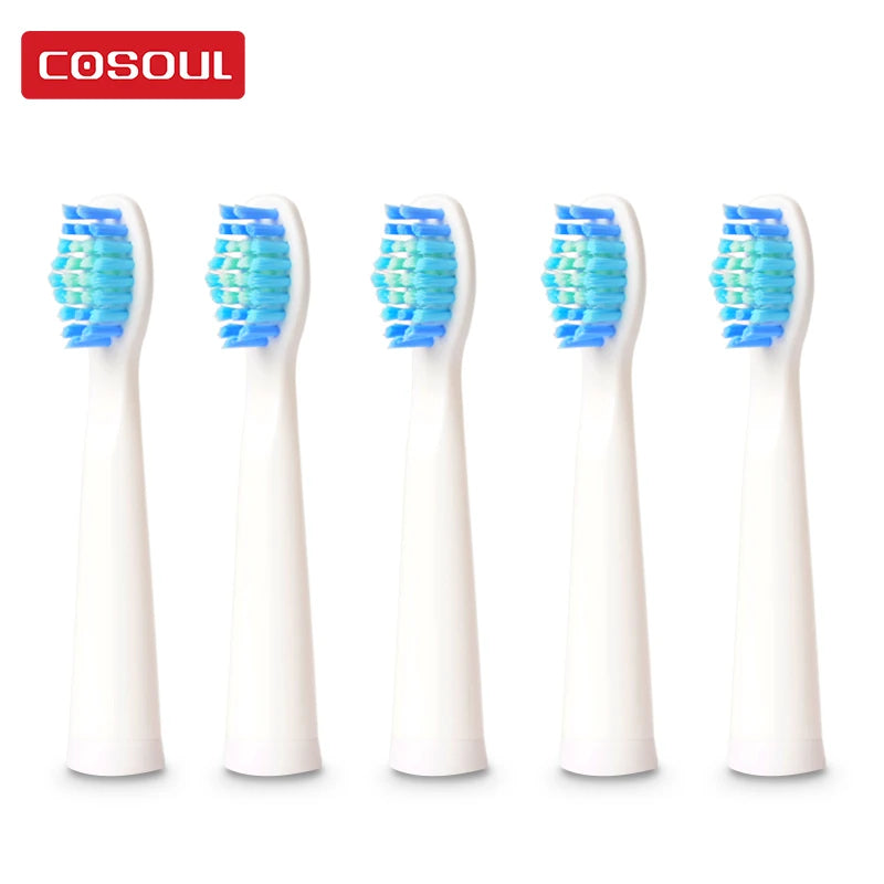 Têtes de brosse à dents électrique originales COSOUL Têtes de rechange pour brosse à dents Nettoie en profondeur Blanchit Soins bucco-dentaires sains