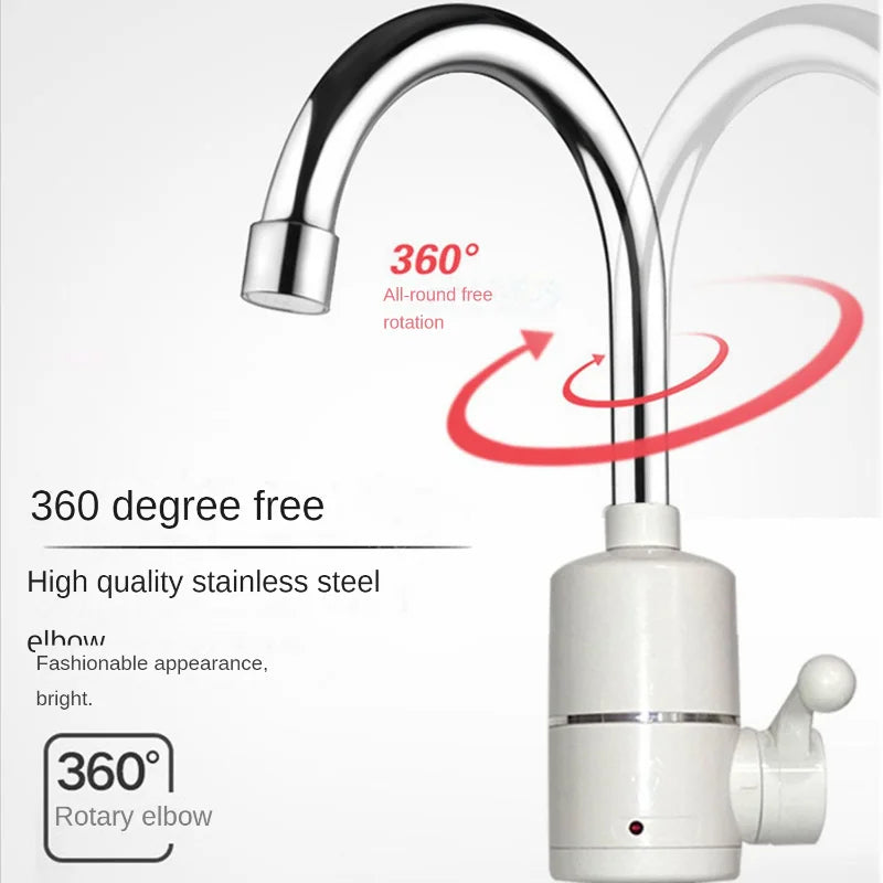 Electric Kitchen Water Heater Tap Instant Hot Water Faucet Heater Cold Heating Faucet Tankless Instantaneous Water Heater