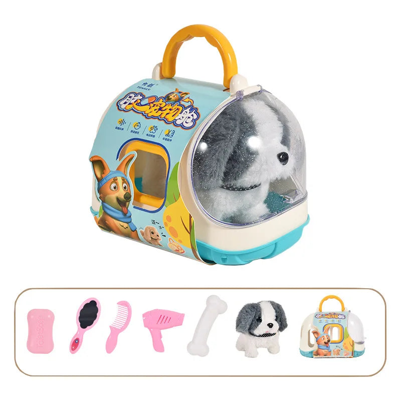 Electric puppy that walks and barks, infant and toddler toys, baby export gifts, educational toys for children aged 4-6 years