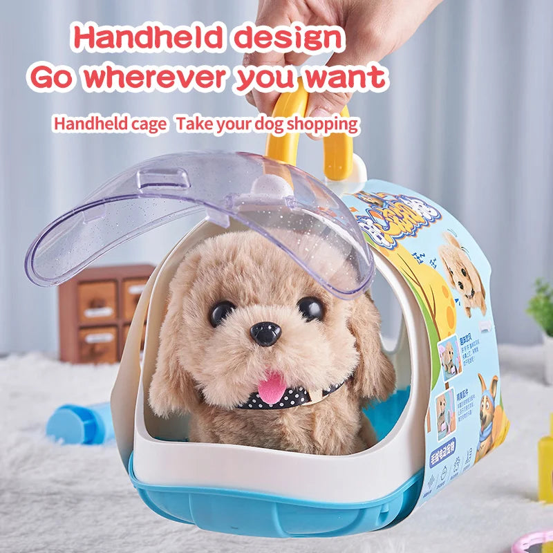 Electric puppy that walks and barks, infant and toddler toys, baby export gifts, educational toys for children aged 4-6 years