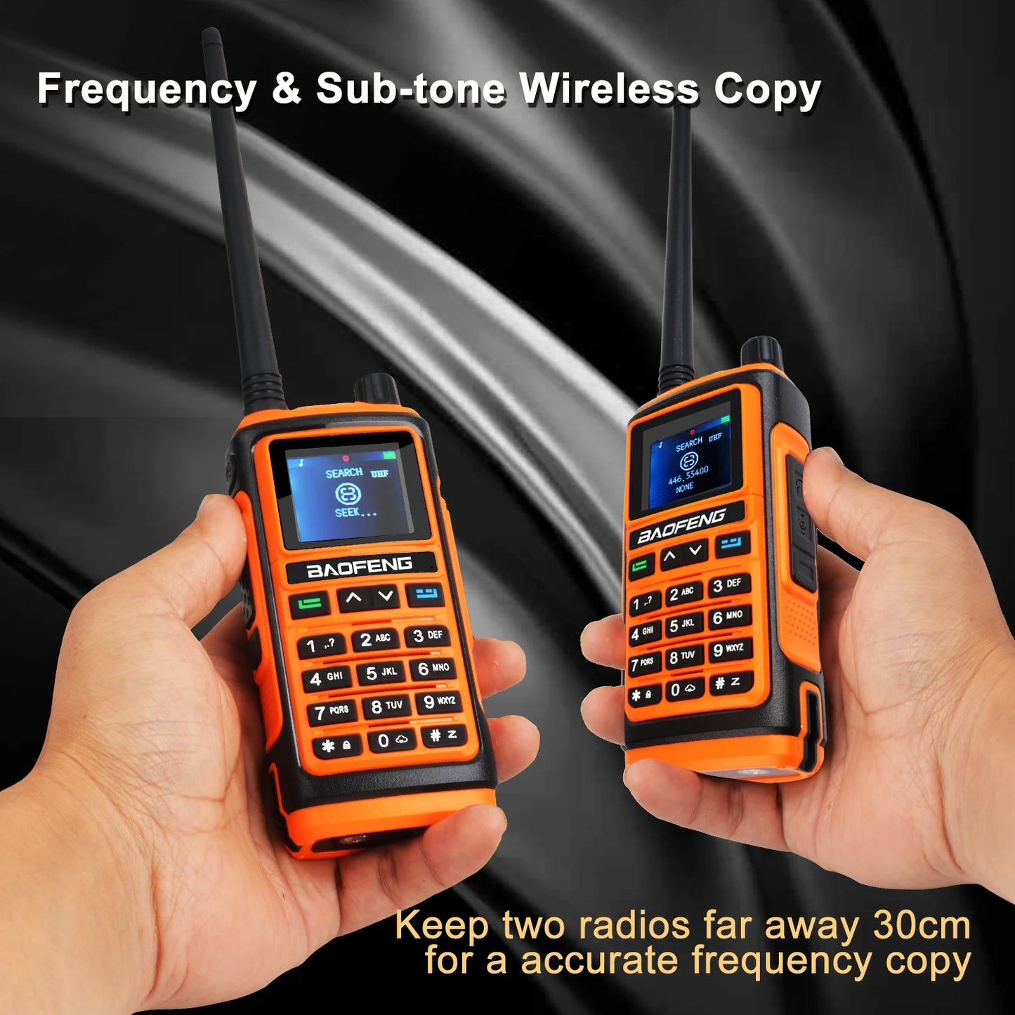 Baofeng UV-17Pro GPS Talkie Walkie 108-136MHz Air Band VHF UHF 200-260MHz 350-355MHz Radio FM Six Bandes Fréquence Copie Étanche