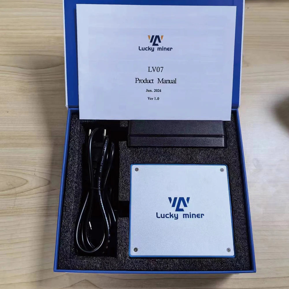 Bitcoin Miner Lucky Miner LV07 ASIC Mining SHA256 1TH/S BTC BCH BSV DGB Lottery Device Crypto Solo Miner Mining Machine