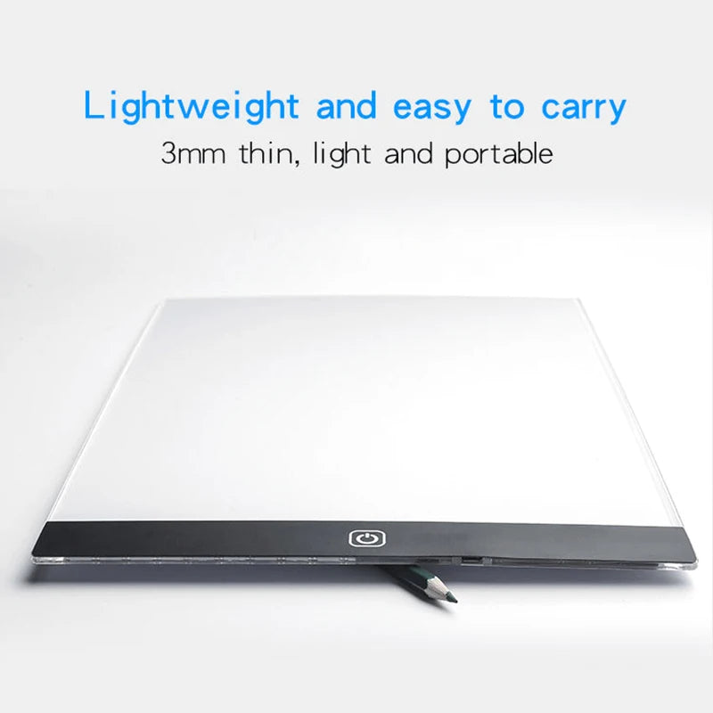 Led Drawing Copy Pad 3 Level Dimmable Board Table Animation Painting Educational Toys Gift Adjustable Light Notepad For Children