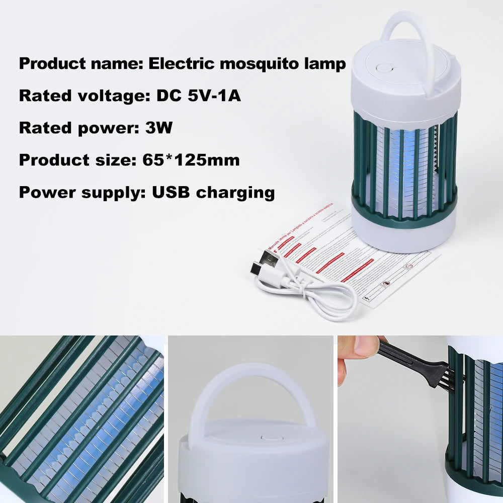 Electric Anti Mosquito UV Bulb Lamp Outdoor Portable Camping Indoor Bedroom USB Rechargeable 5V  Anti Mosquito Light Insect Trap