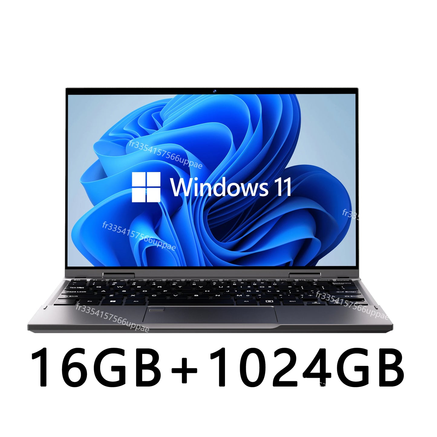 New 10.95 inch 360° Flip OLED Touch Screen Laptop Windows 11 Intel N95 16GB DDR5 RAM 2TB SSD ROM Aluminum alloy body