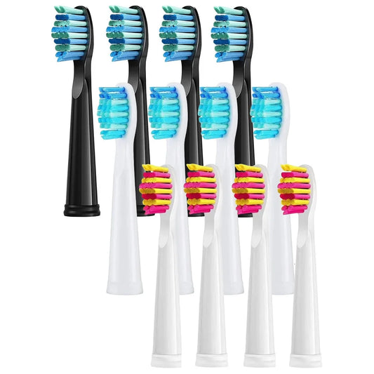 Lot de 4 têtes de brosse de rechange pour brosse à dents électrique Seago pour tête de brosse à dents Fairywill Dupont Bristle