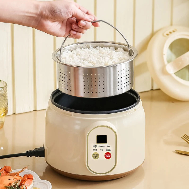 1.8L Mini Rice Cooker Electric Non-stick Pan Pots for cooking Multifunctional rice cooker 1-2 people Home Appliance for Kitchen