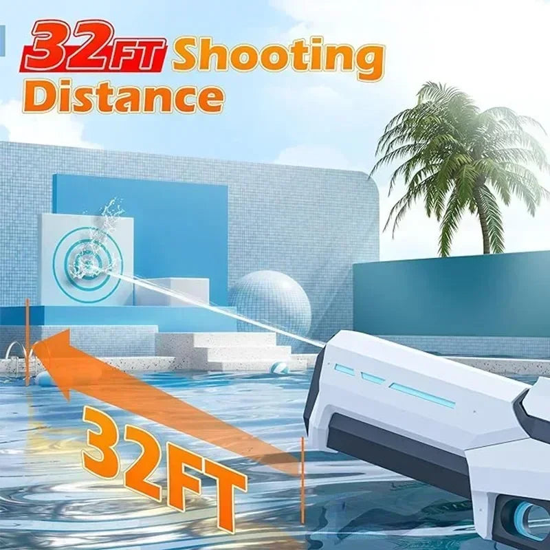 Automatic water absorbing electric water gun, outdoor beach swimming pool entertainment, adult and children's water gun