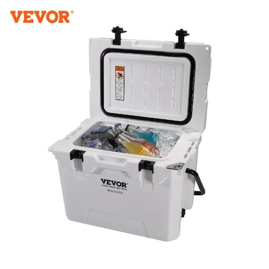 VEVOR 25/33/45/52QT Hard Cooler Insulated Portable Large Capacity Ice Chest Cooling Box for Family Outdoor Camping Activities