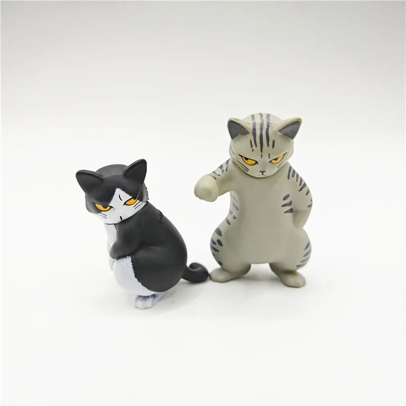 New Cat Blind Box Fierce Cat Figure Toys kittens Dolls Blind Bag Decoration Kids Christmas Gift