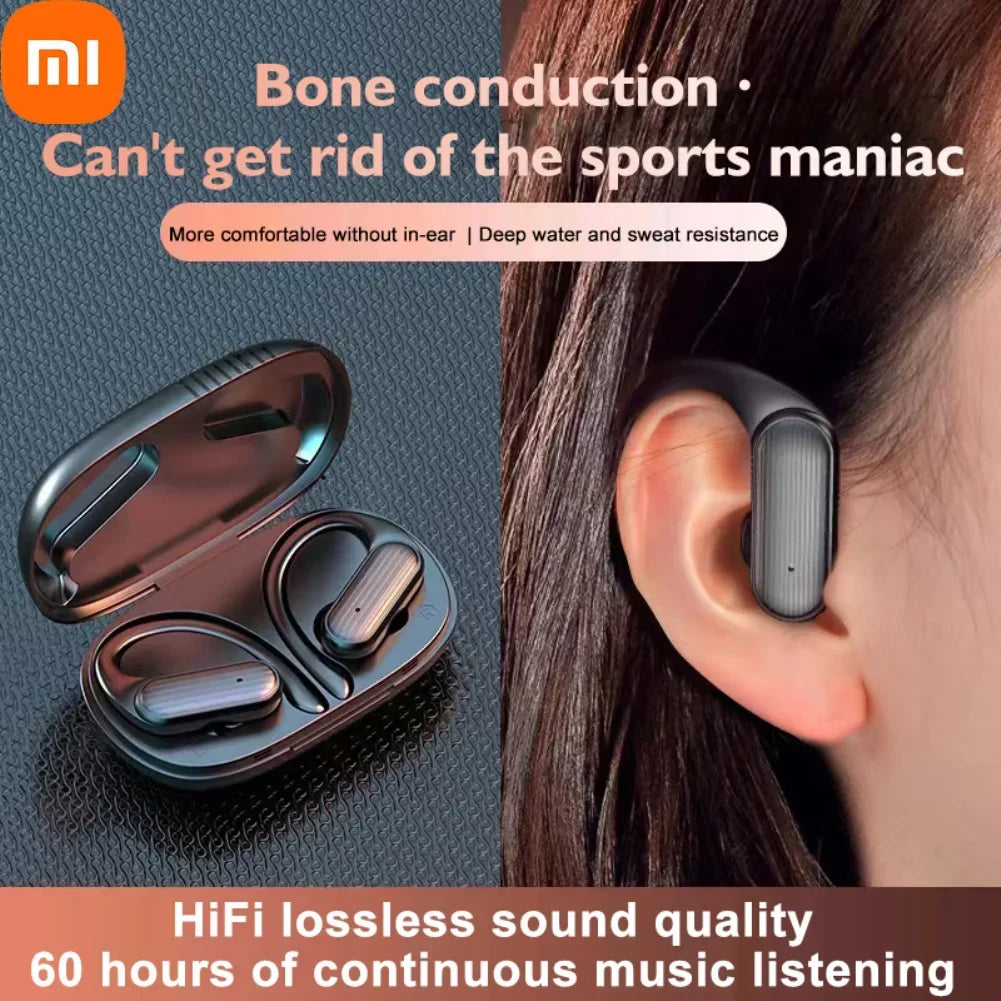 Xiaomi A520 Écouteurs sans fil Bluetooth 5.3 TWS Casque de sport Contrôle tactile HiFI Stéréo Étanche Crochet d'oreille Casque Noël