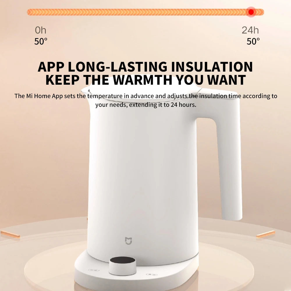 XIAOMI MIJIA Smart Kettle 2 Pro Electric Kettles Kitchen Appliances LED Display 24H Intelligent Temperature Constant samovar