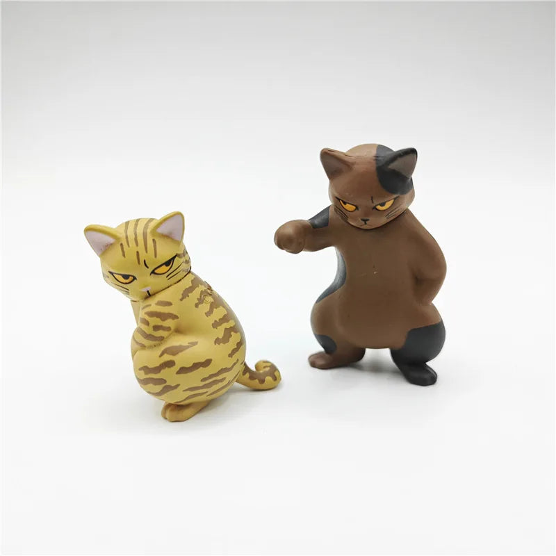 New Cat Blind Box Fierce Cat Figure Toys kittens Dolls Blind Bag Decoration Kids Christmas Gift