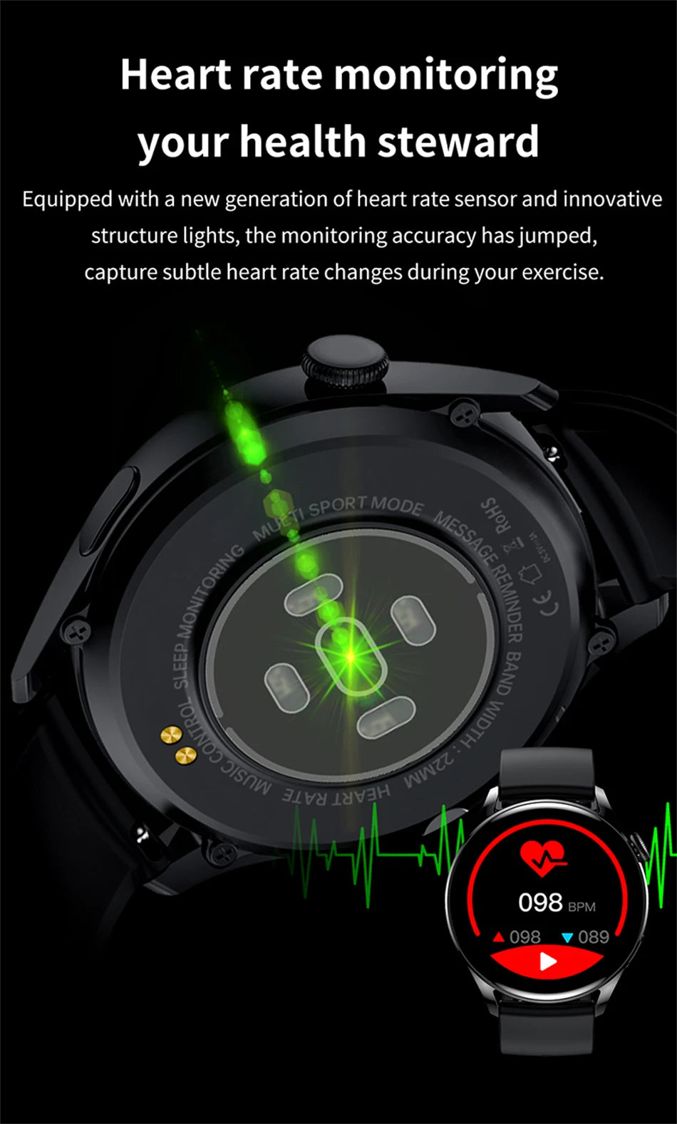 2024 New GT3 Pro Smart Watch Men Women AMOLED 420*420 HD Screen Heart Rate Bluetooth Calls Waterproof SmartWatch For Android IOS