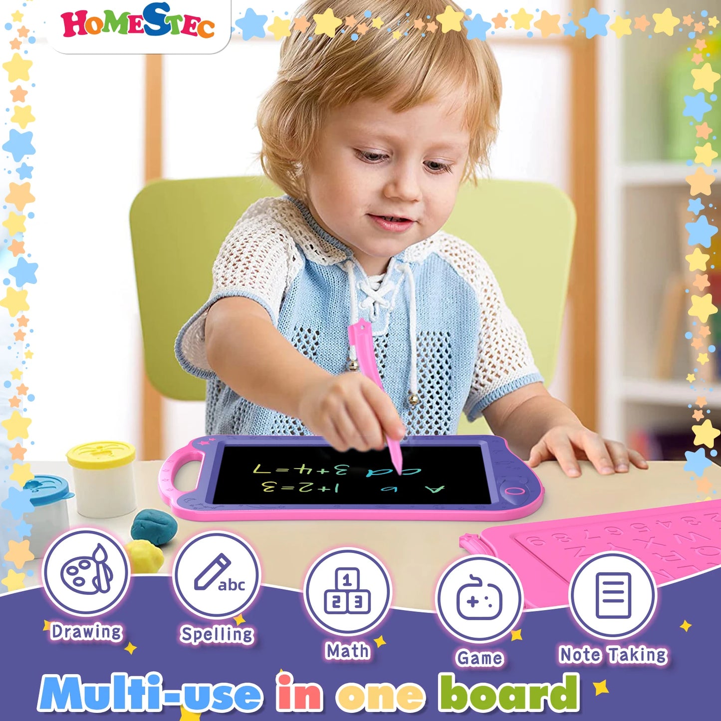 8.5Inch LCD Writing Tablet Digit Magic Blackboard Electron Drawing Board Art Painting Tool Kids Toys Brain Game Child Best Gift