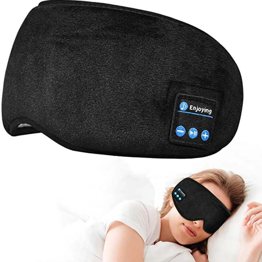 Masque de sommeil pour les yeux Casque de sommeil sans fil Masque de musique Écouteurs compatibles Bluetooth 5.0