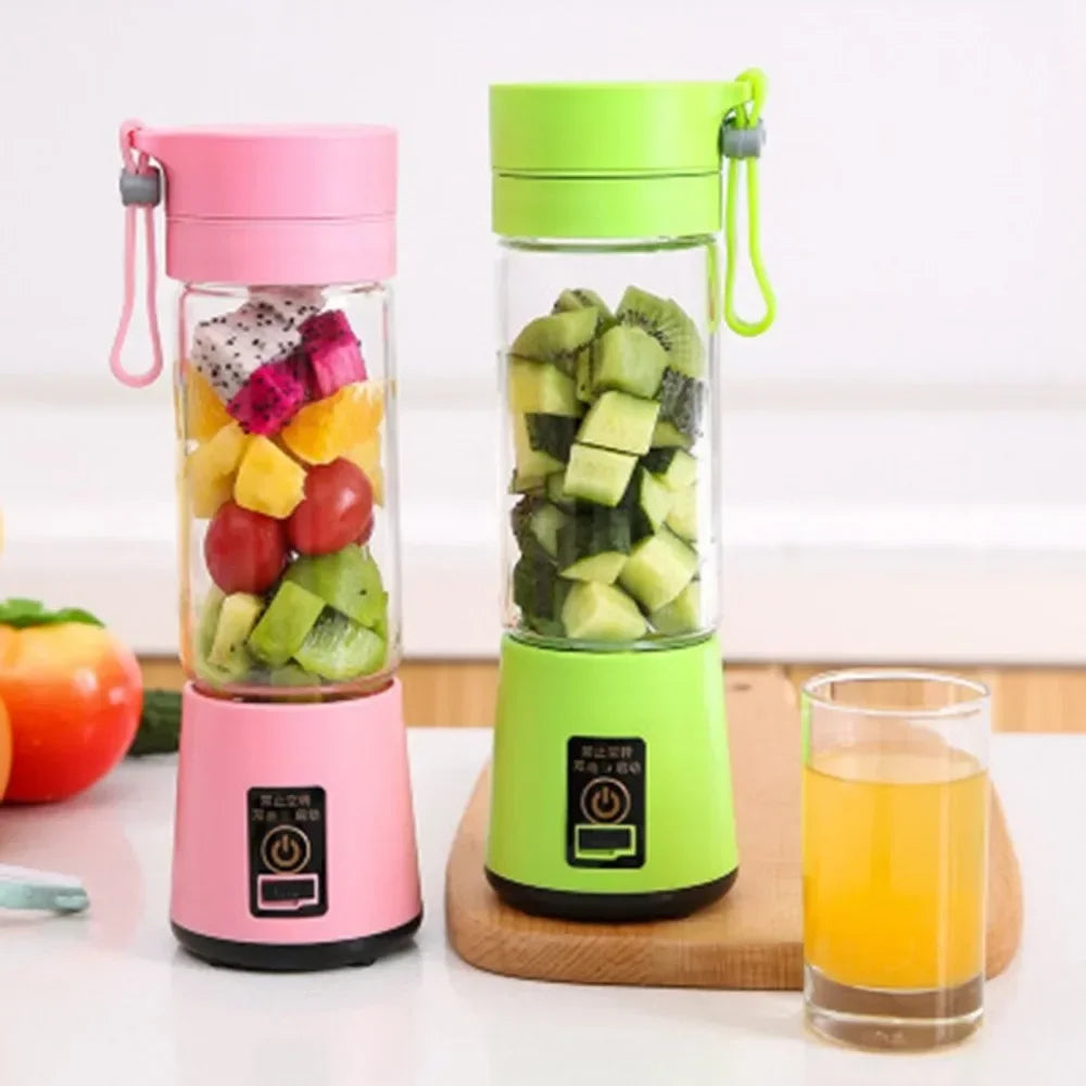 380ml  Portable Electric Fruit Juicer Home USB Rechargeable Smoothie Maker Blenders Machine Sports Bottle JuicingCup