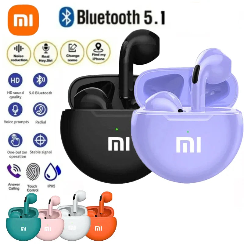 XIAOMI Air Pro 6 TWS Wireless Bluetooth Earphones Touch Control Earbuds with Microphone Hifi Sound Sport Earbuds Music Headset