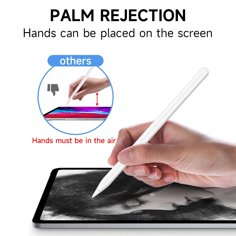 Pour iPad Pencil Palm Rejection Stylus Apple Pencil Pen Pour iPad Accessoires Pro Air Mini Stylo de prise de notes 1 2 Génération