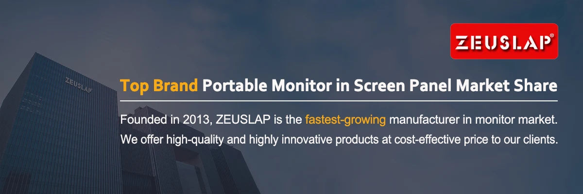 ZEUSLAP 18.5" Smart Portable Monitor Z18TV PRO with Google TV Touch Screen Display For Mini PC Laptop Phone Xbox PS4 PS5 Switch