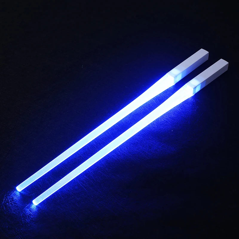 1 paire de baguettes lumineuses à LED pour dîner, fête, vaisselle multicolore, accessoires de cuisine, bâton à LED, ustensiles de cuisine, idée produit