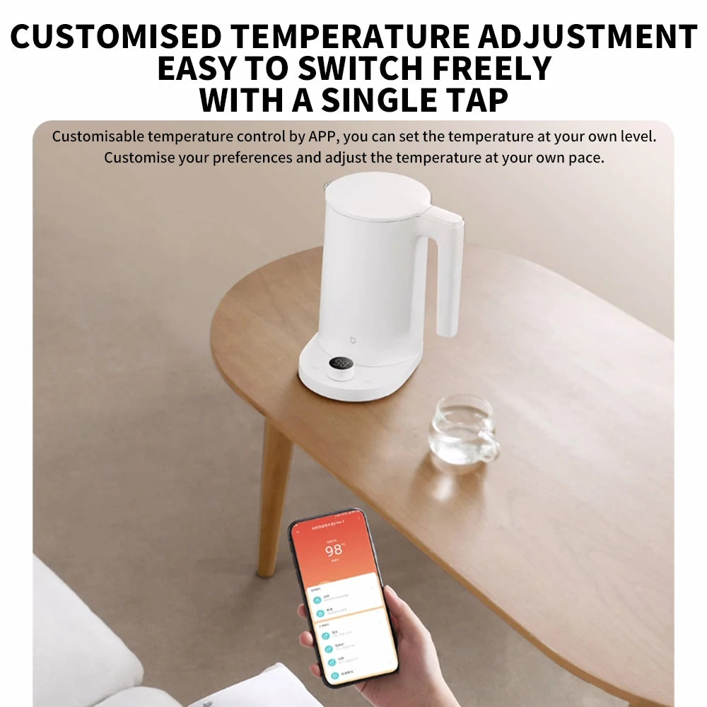 XIAOMI MIJIA Smart Kettle 2 Pro Electric Kettles Kitchen Appliances LED Display 24H Intelligent Temperature Constant samovar