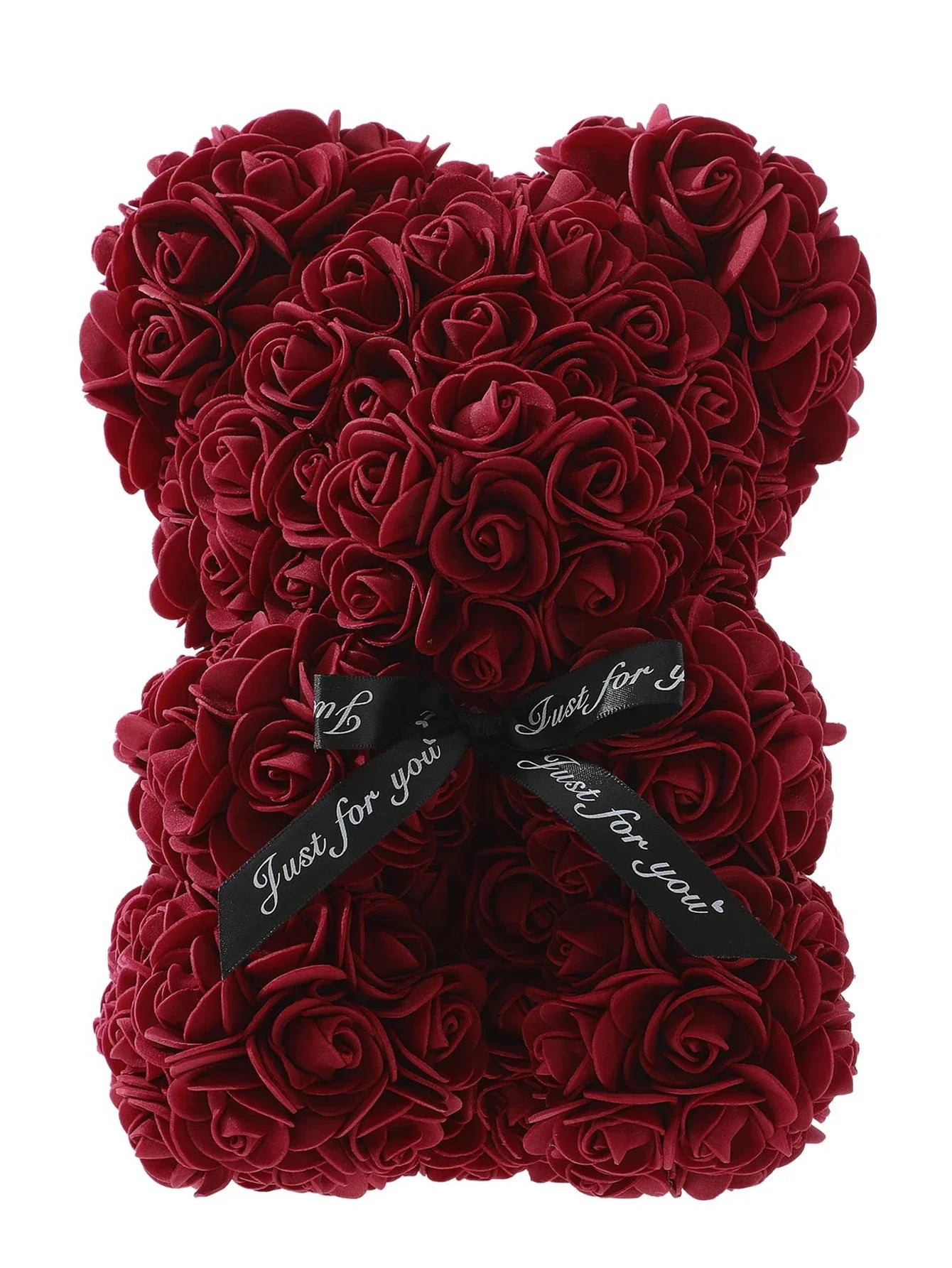 1pc Fleur Artificielle Rose Éternelle Ours en Peluche pour Maman Fête des Mères Anniversaire Saint Valentin Anniversaire Cadeaux et Décorations