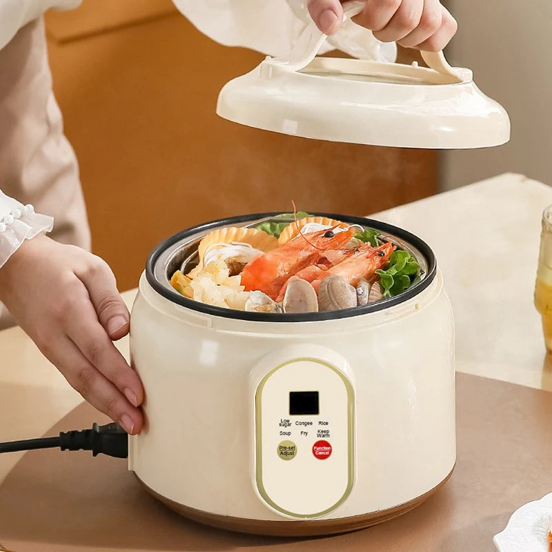 1.8L Mini Rice Cooker Electric Non-stick Pan Pots for cooking Multifunctional rice cooker 1-2 people Home Appliance for Kitchen