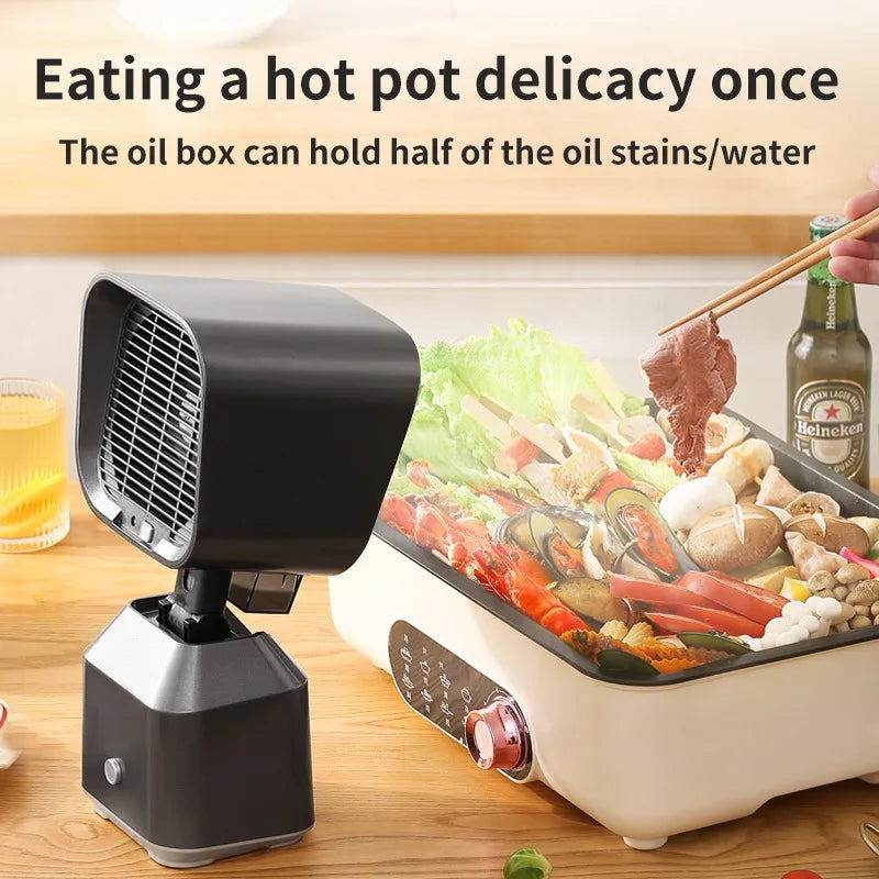 Small household range hood Table top barbecue portable range hood Large suction range hood for household kitchen