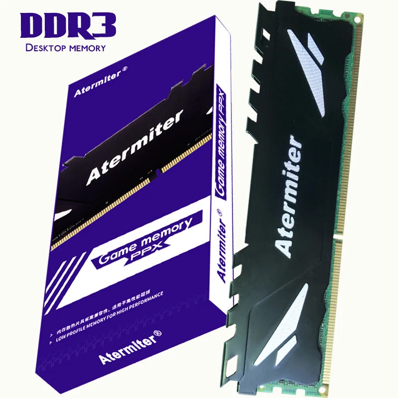 Atermiter PC Memory RAM Memoria Module Computer Desktop DDR3 2GB 4GB 8GB PC3 1333MHZ 1600MHZ 1866MHZ 10600 12800 2G 4G 8G RAM