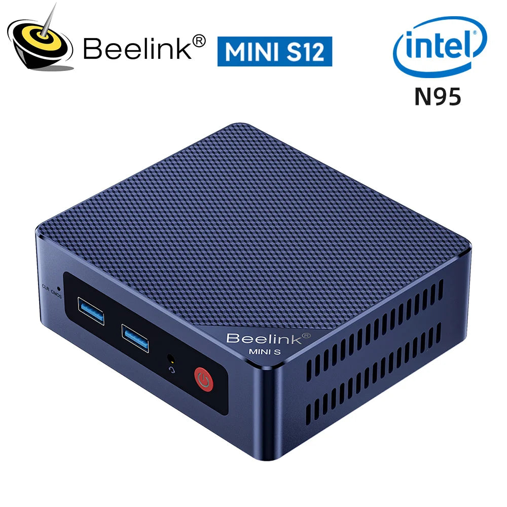 Beelink Mini S12 Pro Mini PC Win11 Intel N100 16GB 500GB Mini S N5095 8G 128G Mini Computer Gaming VS GK Mini  J4125 T8 Pro