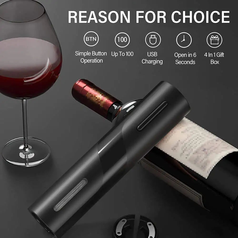 Electric Red Wine Openers Automatic Corkscrew Wine Openers for Red Wine Foil Cutter Kitchen Accessories Gadgets Bottle Opener