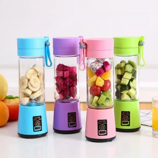 380ml  Portable Electric Fruit Juicer Home USB Rechargeable Smoothie Maker Blenders Machine Sports Bottle JuicingCup