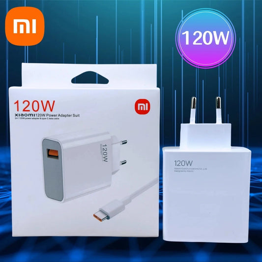 Xiaomi Original Charger Turbo Fast Charge 120W EU Hypercharge Gan Adapter For Redmi Note 11 12 13 Pro Plus 5G Mi 14 13 13T Cable