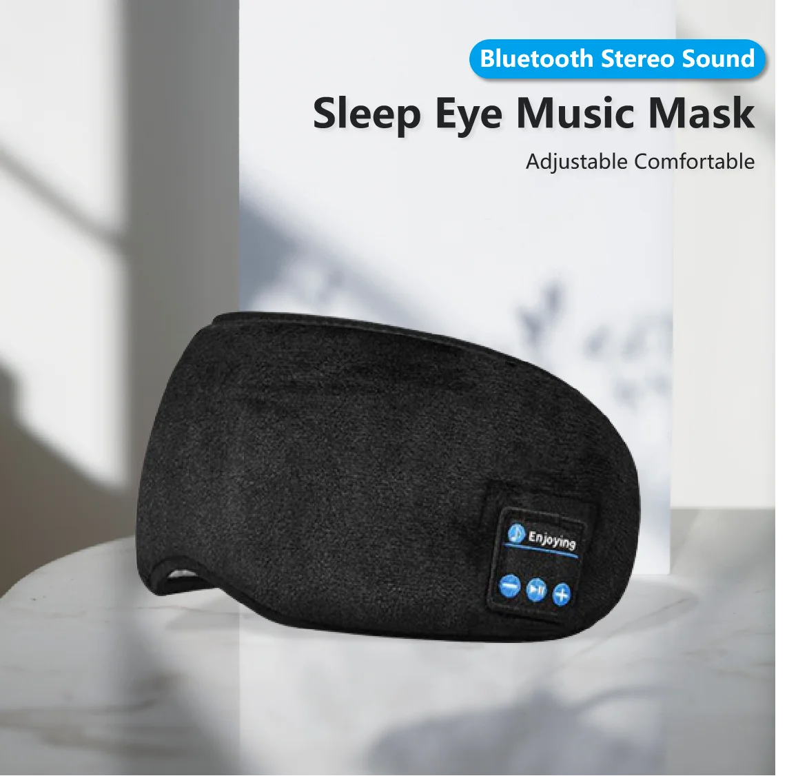 Masque de sommeil pour les yeux Casque de sommeil sans fil Masque de musique Écouteurs compatibles Bluetooth 5.0