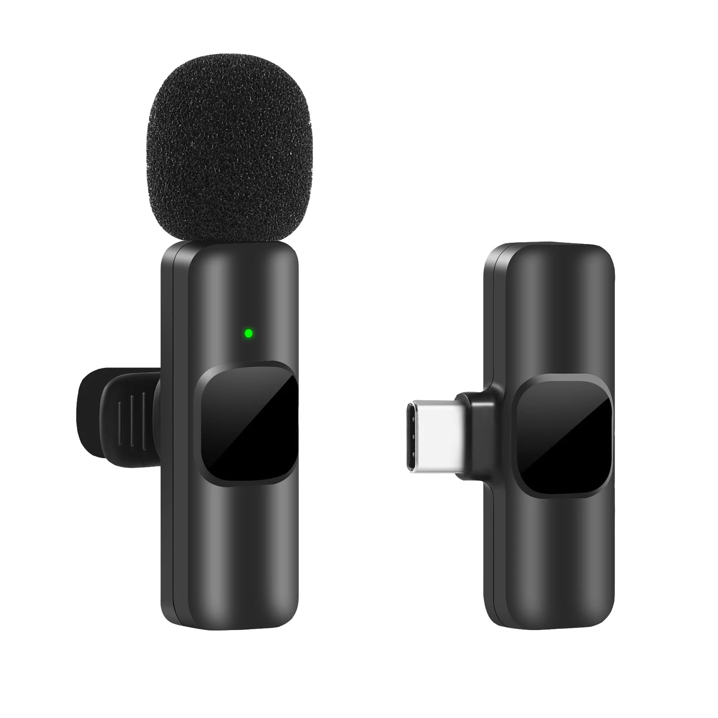 Nouveau microphone cravate sans fil, mini micro d'enregistrement audio vidéo portable pour iPhone Android, diffusion en direct, jeu, téléphone