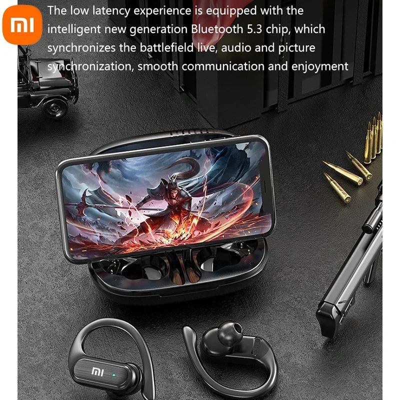 Xiaomi A520 Écouteurs sans fil Bluetooth 5.3 TWS Casque de sport Contrôle tactile HiFI Stéréo Étanche Crochet d'oreille Casque Noël