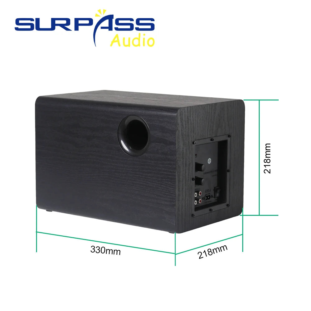 Active HIFI Subwoofer 6.5 Inch Woofer 100W Audio Speaker for Amplifier Home Theater Loudspeaker Stereo Strong Bass Music Player