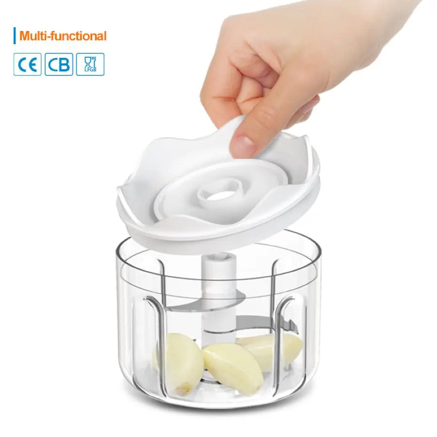 250ml Rechargeable Kitchen Portable Electric Garlic Vegetable Chopper Mini Food Processor Food Blender