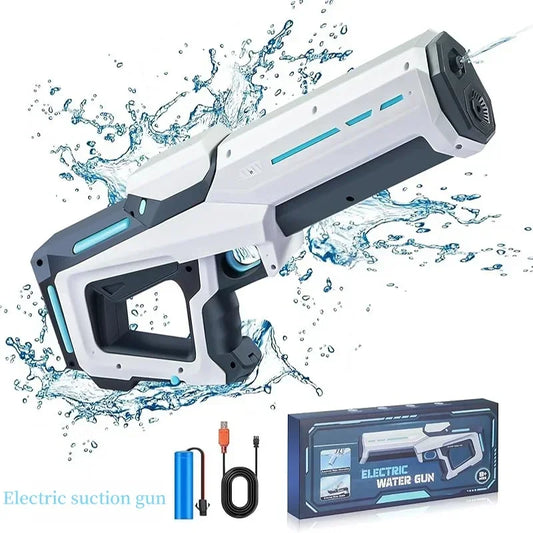 Automatic water absorbing electric water gun, outdoor beach swimming pool entertainment, adult and children's water gun