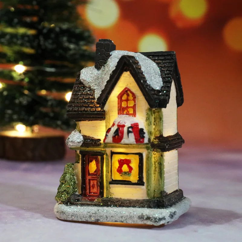 Christmas House Light Decorations For Home Ornaments Kids Xmas Gift New Year 2022 Navidad Decor Bedroom Night Light With Battery