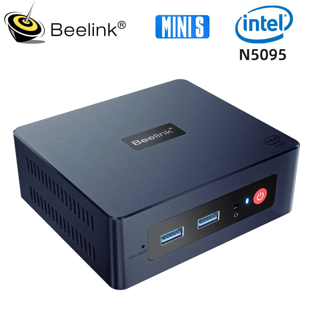 Beelink Mini S12 Pro Mini PC Win11 Intel N100 16GB 500GB Mini S N5095 8G 128G Mini Computer Gaming VS GK Mini  J4125 T8 Pro