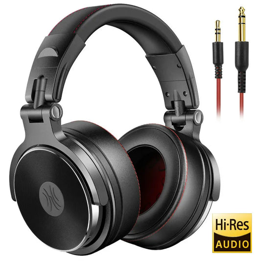 Casque DJ professionnel filaire Oneodio Studio Pro 50 avec microphone supra-auriculaire HiFi moniteur de musique casque écouteur pour téléphone PC